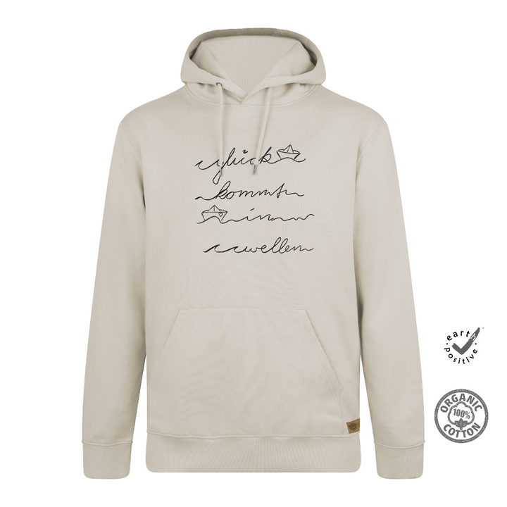 Hoodie "Glück kommt in Wellen"
