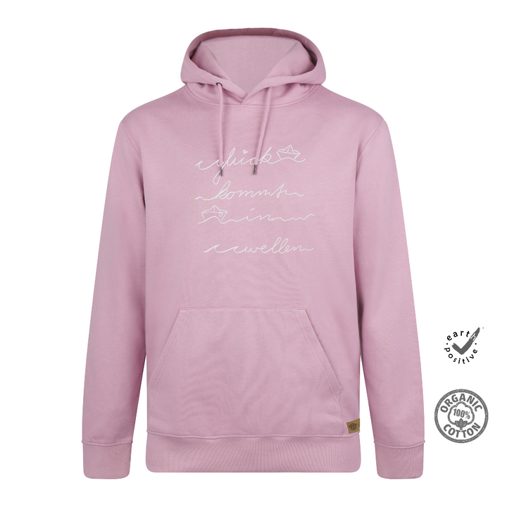Hoodie "Glück kommt in Wellen"