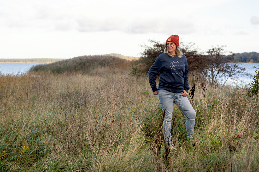 Sweatshirt "Glück kommt in Wellen"