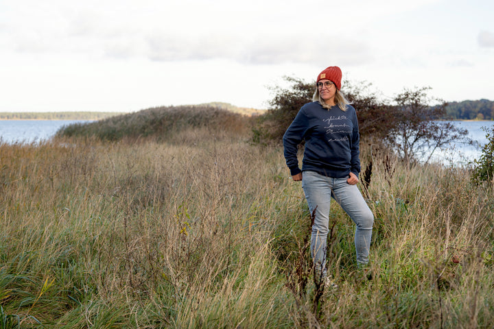 Sweatshirt "Glück kommt in Wellen"