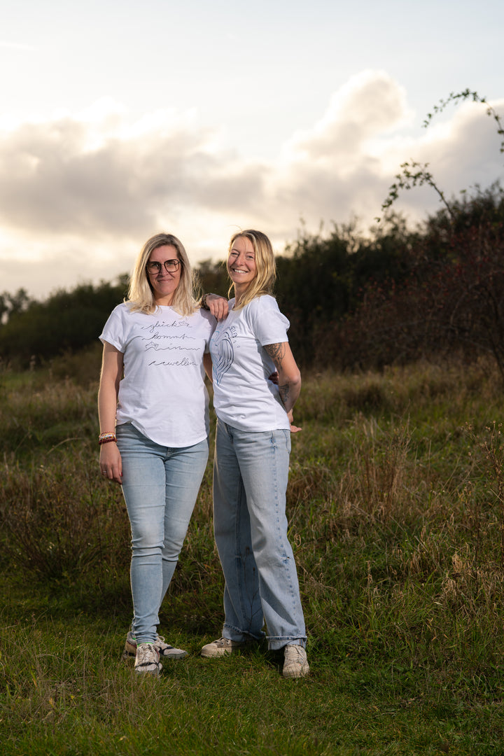 Damenshirt "Glück kommt in Wellen"