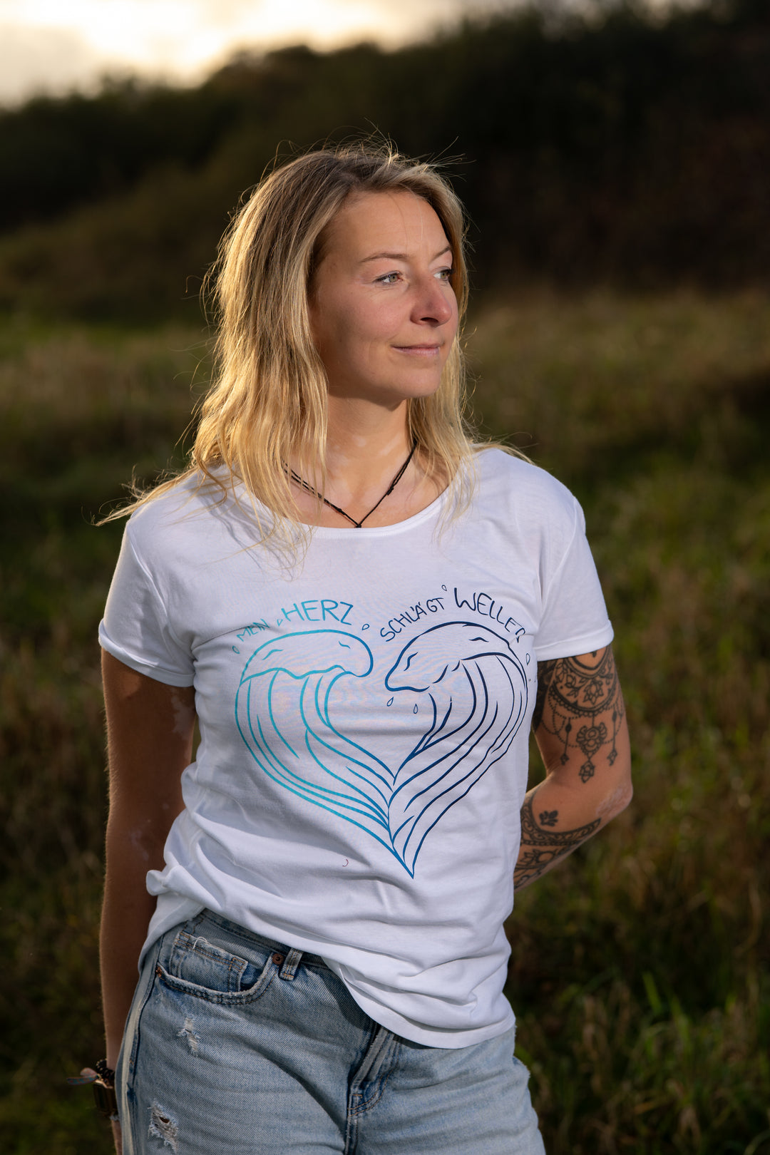 Damenshirt "Mein Herz schlägt Wellen"
