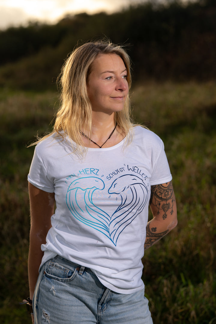 Damenshirt "Mein Herz schlägt Wellen"