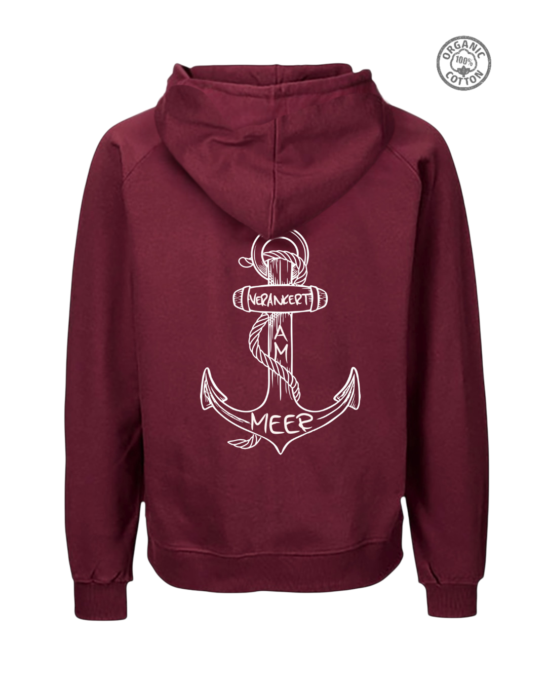 Unisex Sweatjacke „Verankert am Meer“