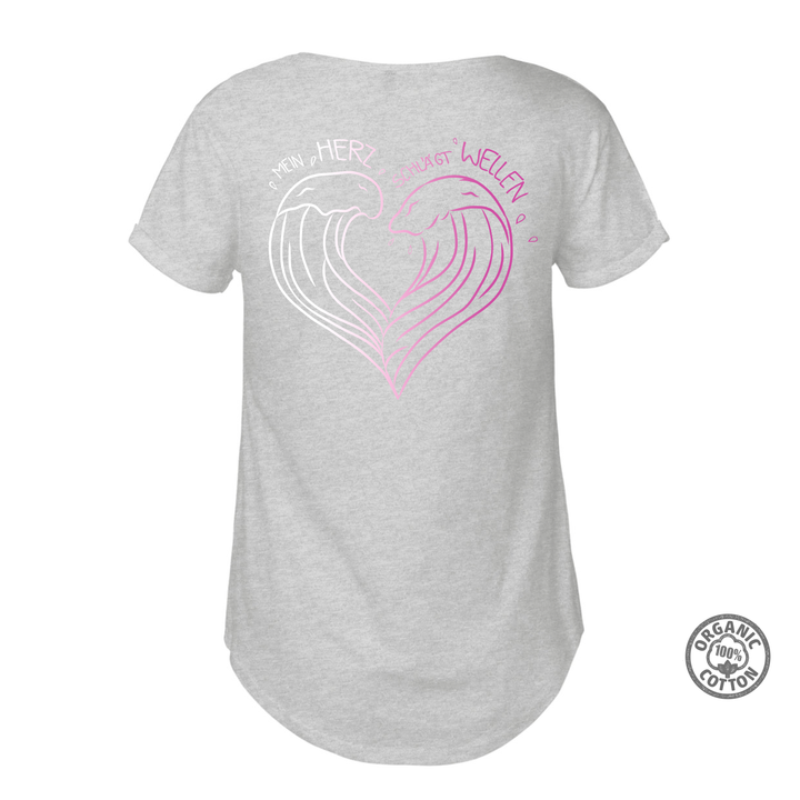 Damenshirt "Mein Herz schlägt Wellen"