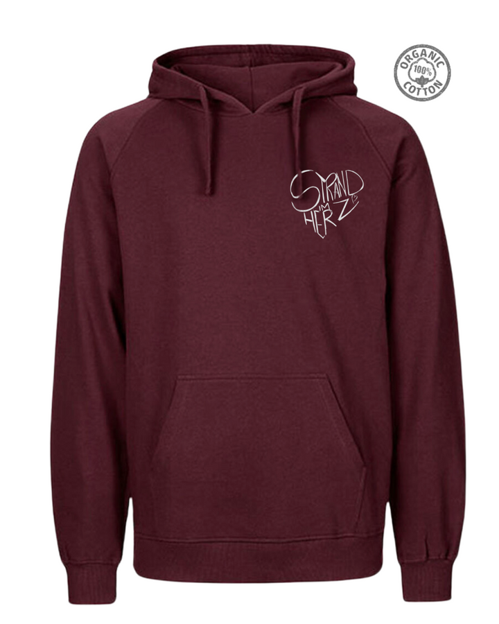 Raglan-Hoodie "Strand im Herz"
