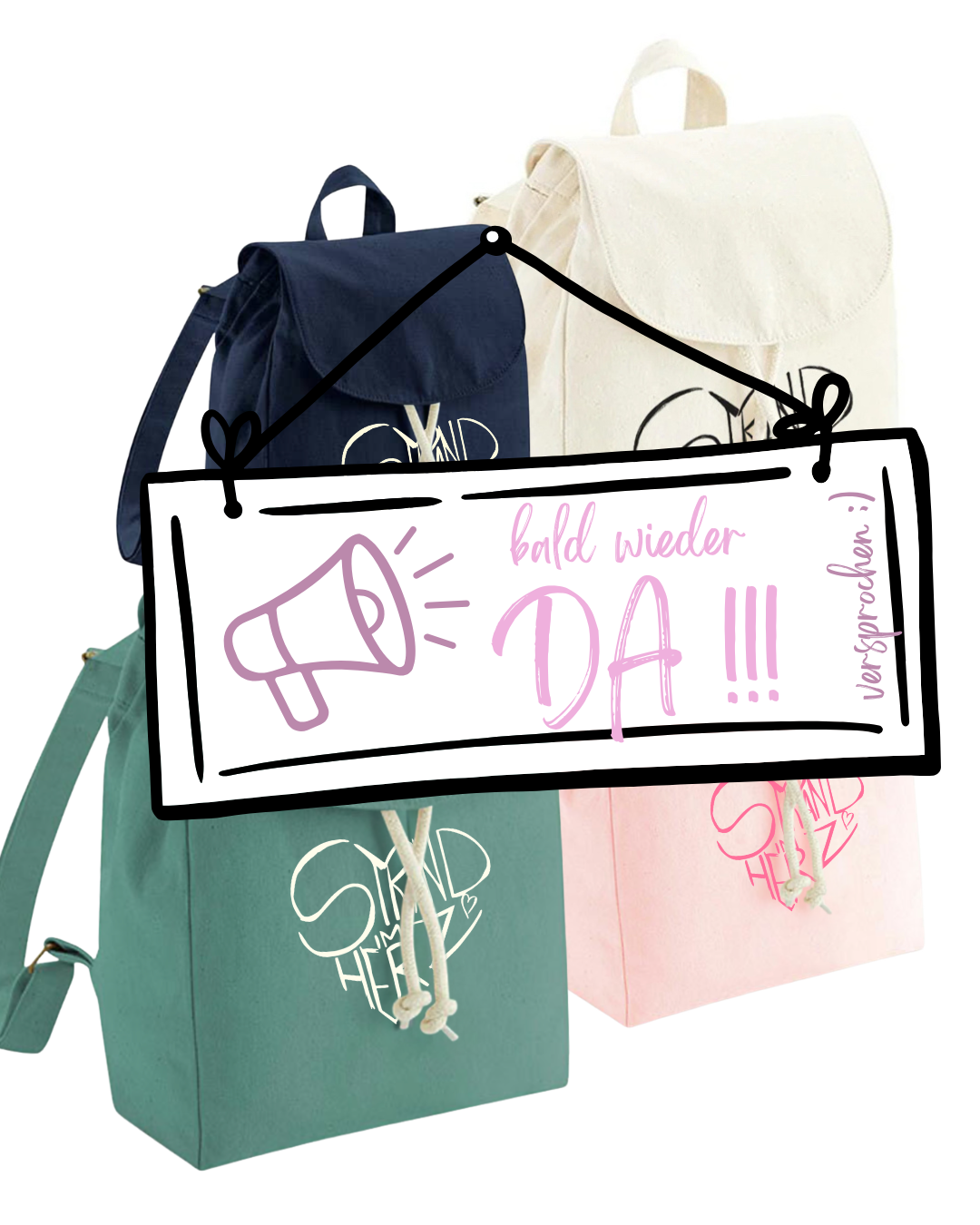 Rucksack "Strand im Herz"