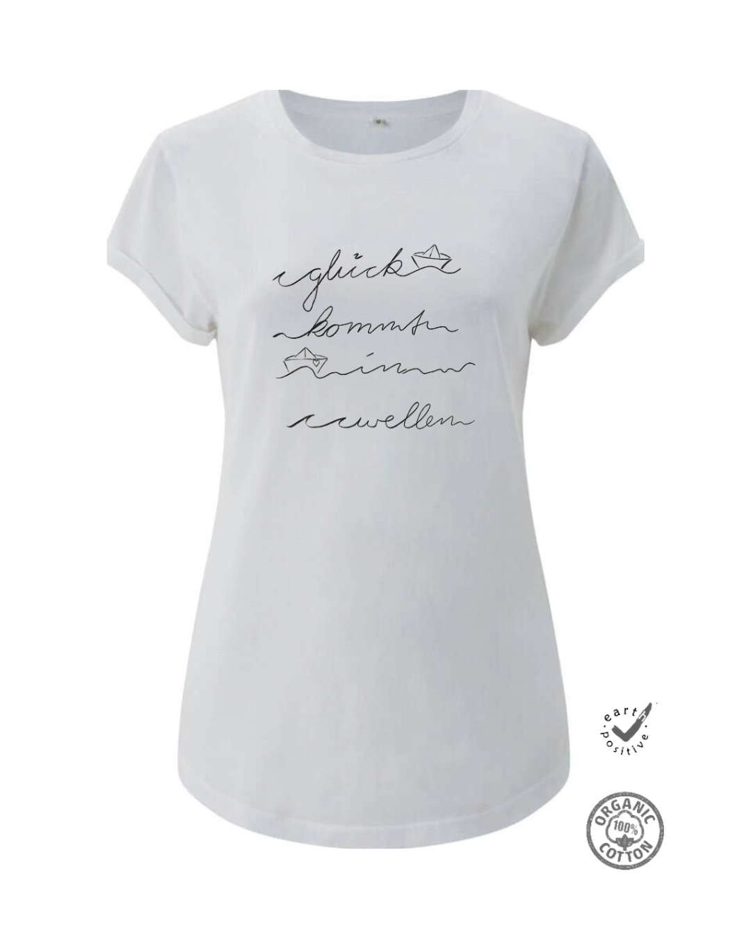 Damenshirt "Glück kommt in Wellen"