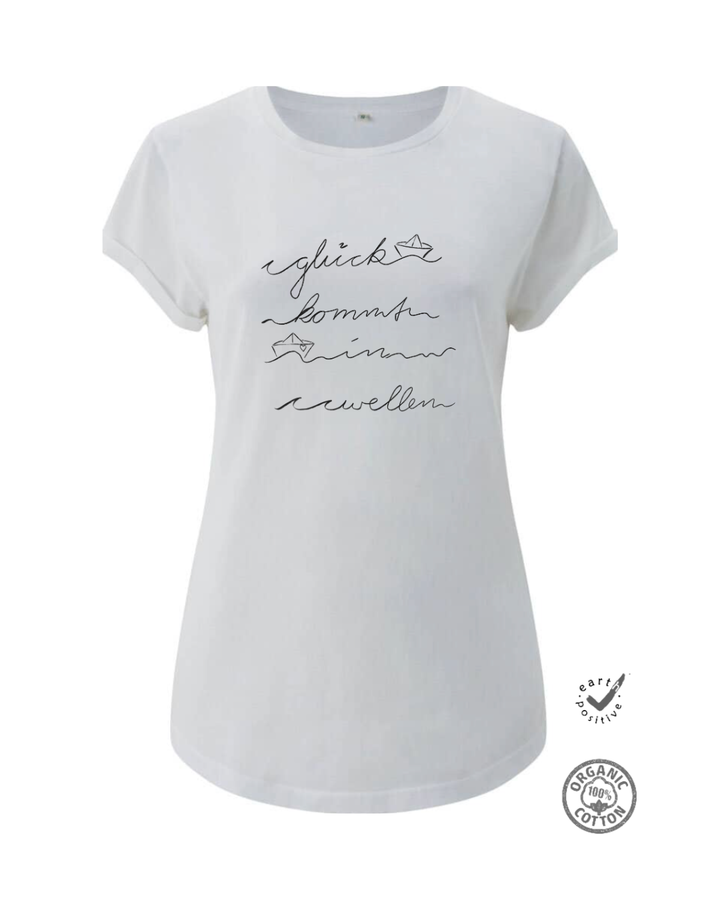 Damenshirt "Glück kommt in Wellen"